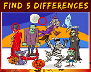 Find 5 differences halloween