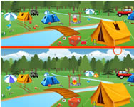 Camping spot the difference 3D játékok játékok ingyen